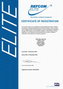 Refcom Certificate