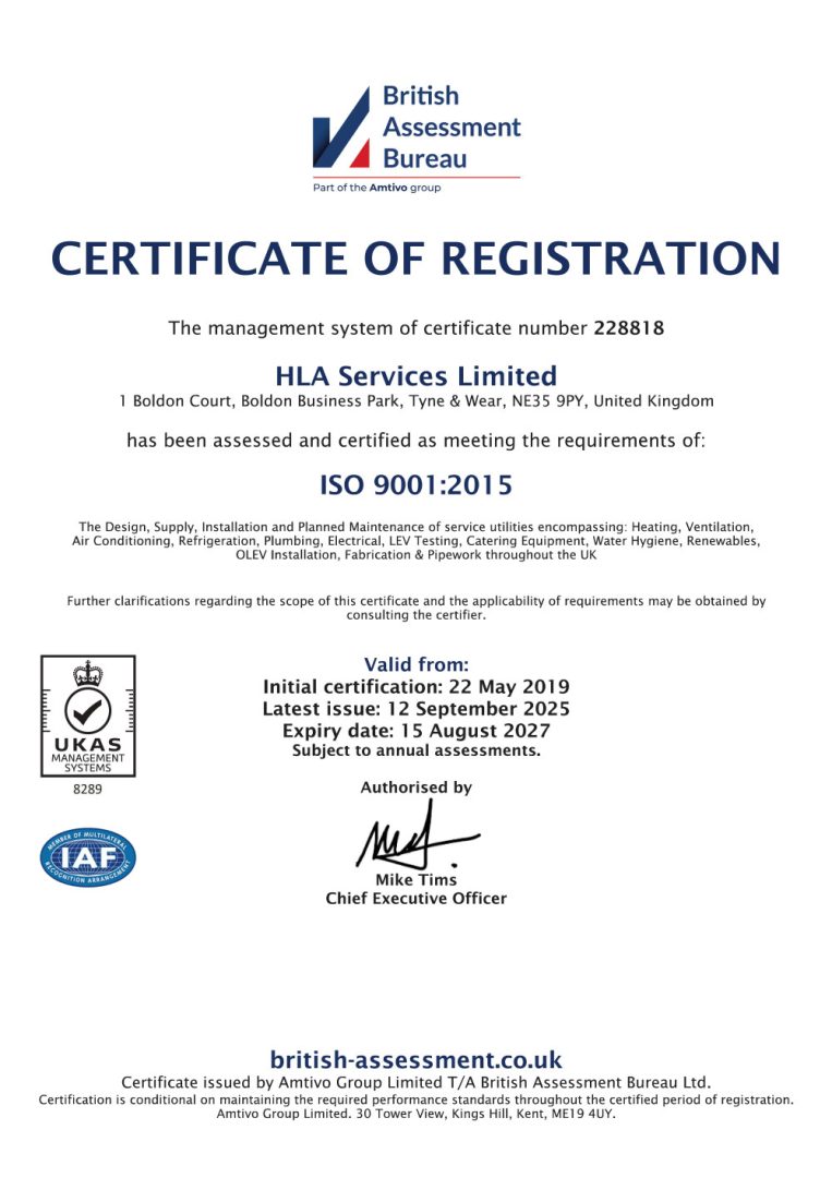 ISO 9001 Certificate 2025