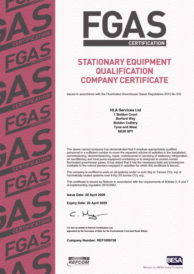 F-Gas Certificate