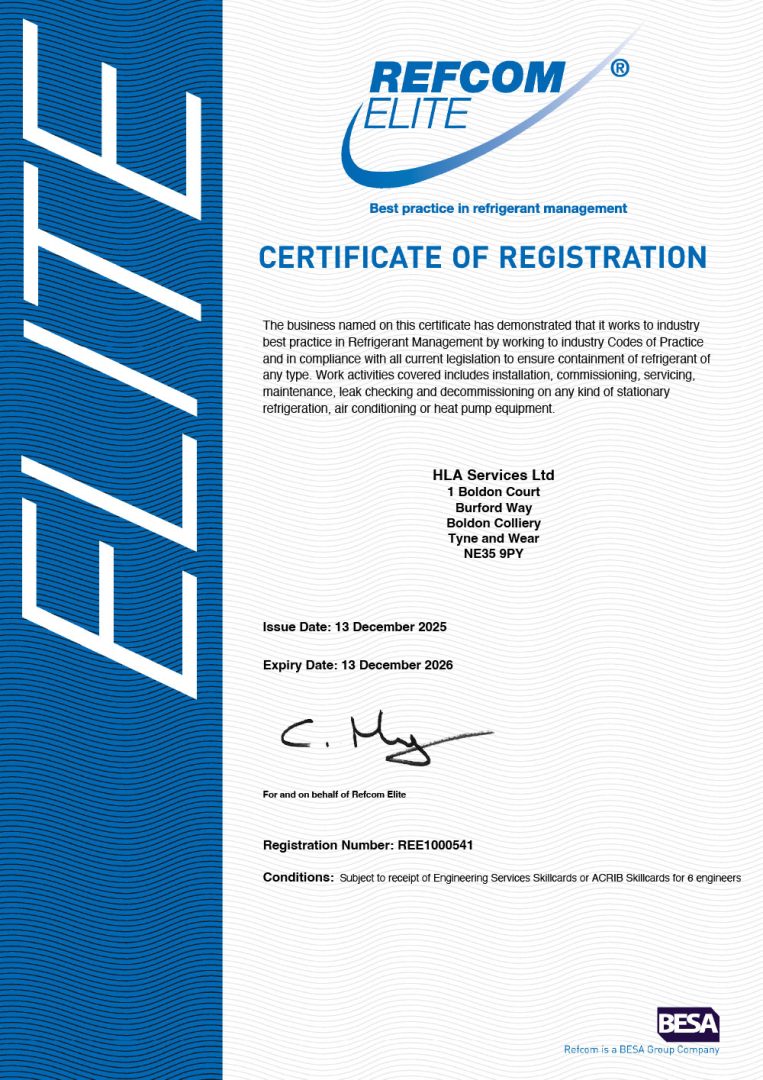 REFCOM Elite Certificate